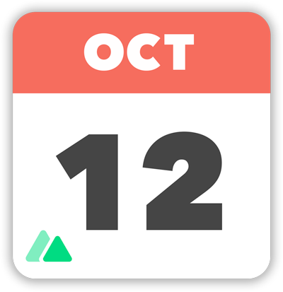 october 12 calendar image