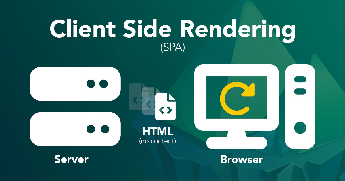 client-side-rendering-spa diagram